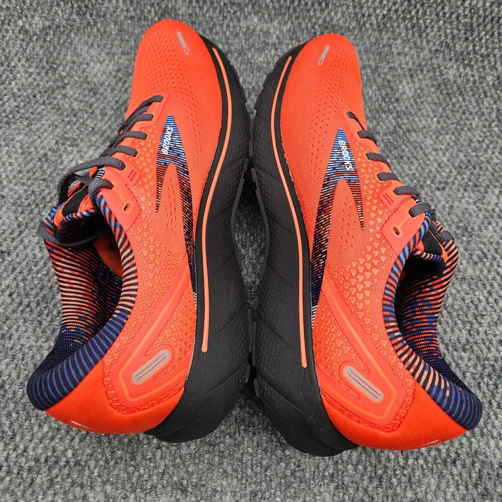 Brooks Ghost 14 (Men's 12) Orange Running Shoes Athletic Lace Up Sneakers Clean